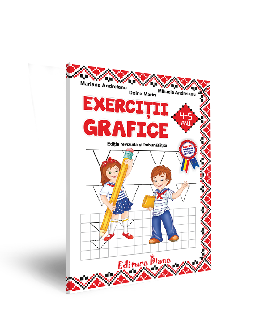 Caiet de exerciții grafice 4-5 ani (b5)