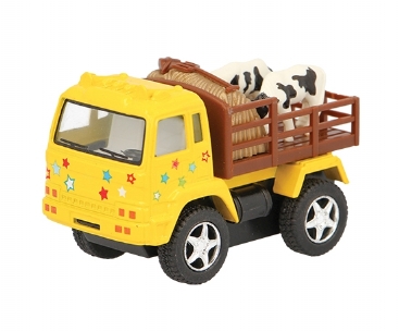 Camion mic cu remorcă pentru transport animalelor (8 cm)