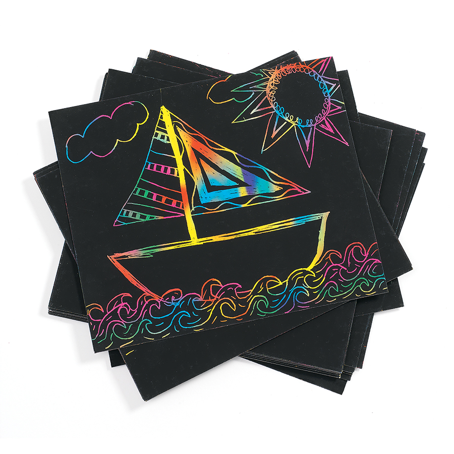 Carduri răzuibile negre pentru scratch design – Set de 100 edituradiana.ro imagine 2022
