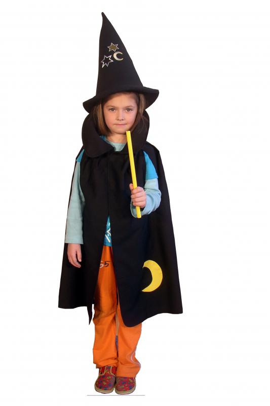 Costum de vrăjitoare cu pălărie și pelerină edituradiana.ro imagine 2022
