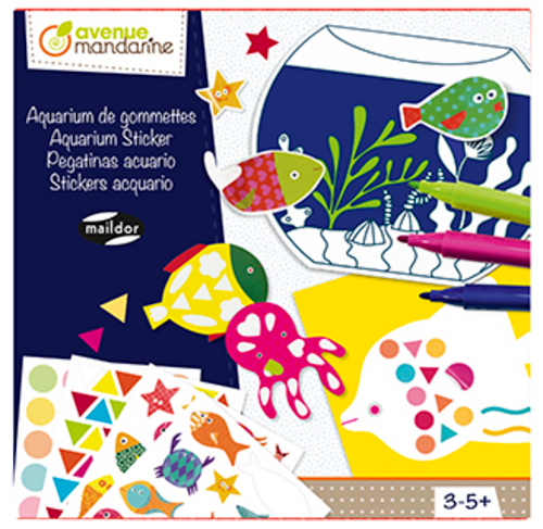 Cutie creativă cu stickere – Acvariu edituradiana.ro imagine 2022