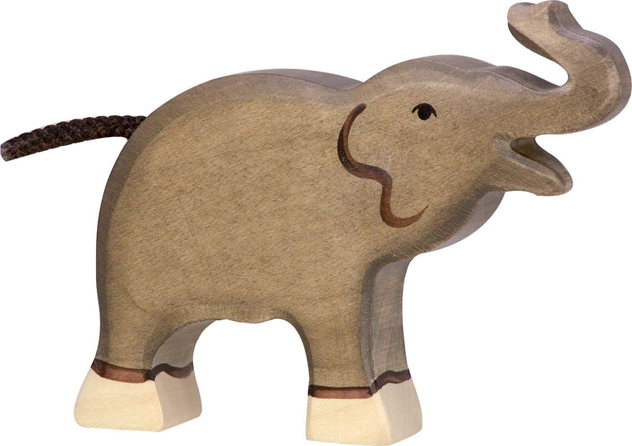 Vezi detalii pentru Elefant mic cu trompa ridicată