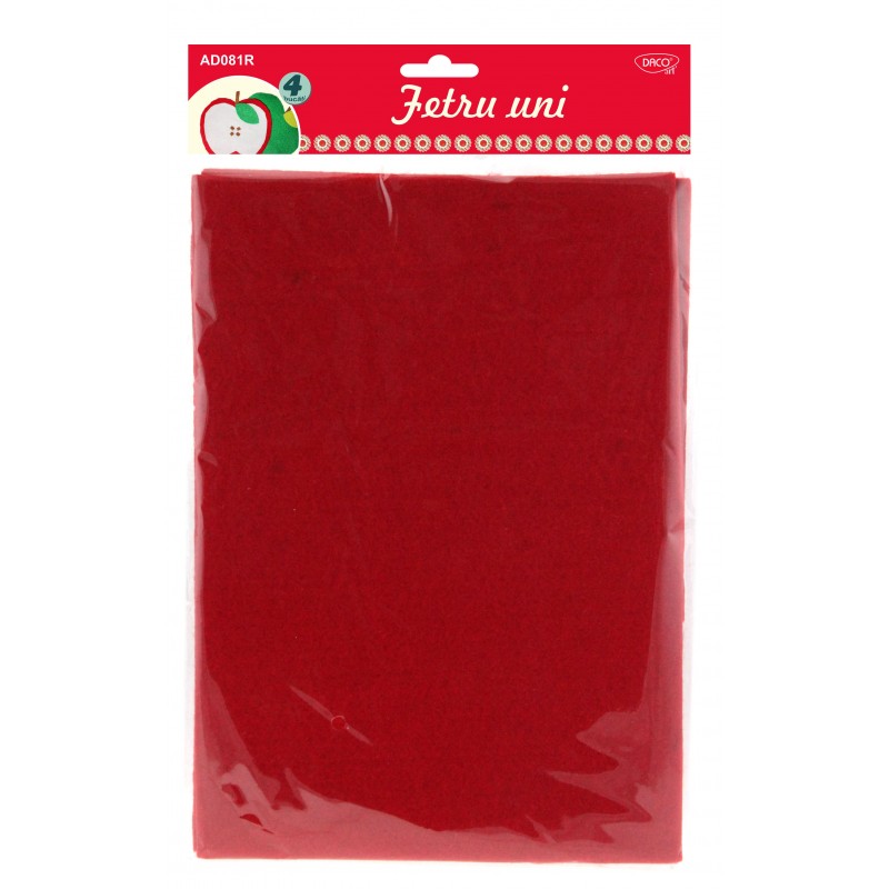 FETRU UNI SET 4 ROSU AD081R - ACCESORII CRAFT