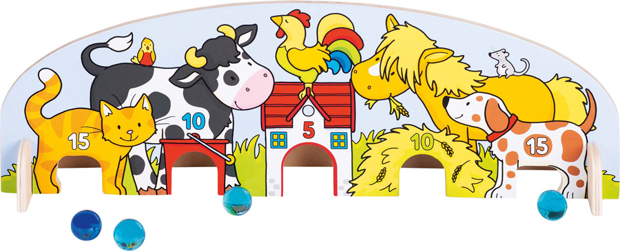 Joc cu bile din marmură - la fermă