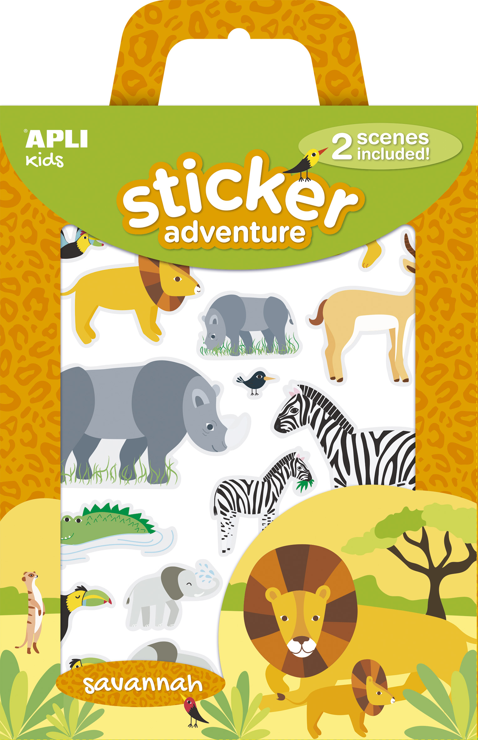 Joc cu stickere - aventuri în savană