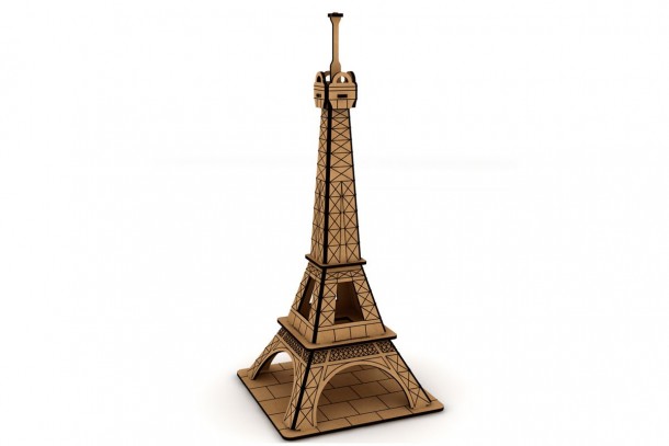 Joc de asamblarea din lemn - eiffel tower.