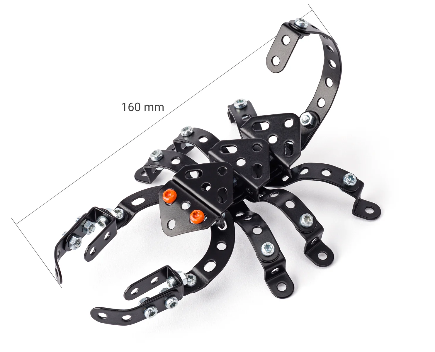 Joc de construcție cu piulițe și șuruburi metalice - Scorpion