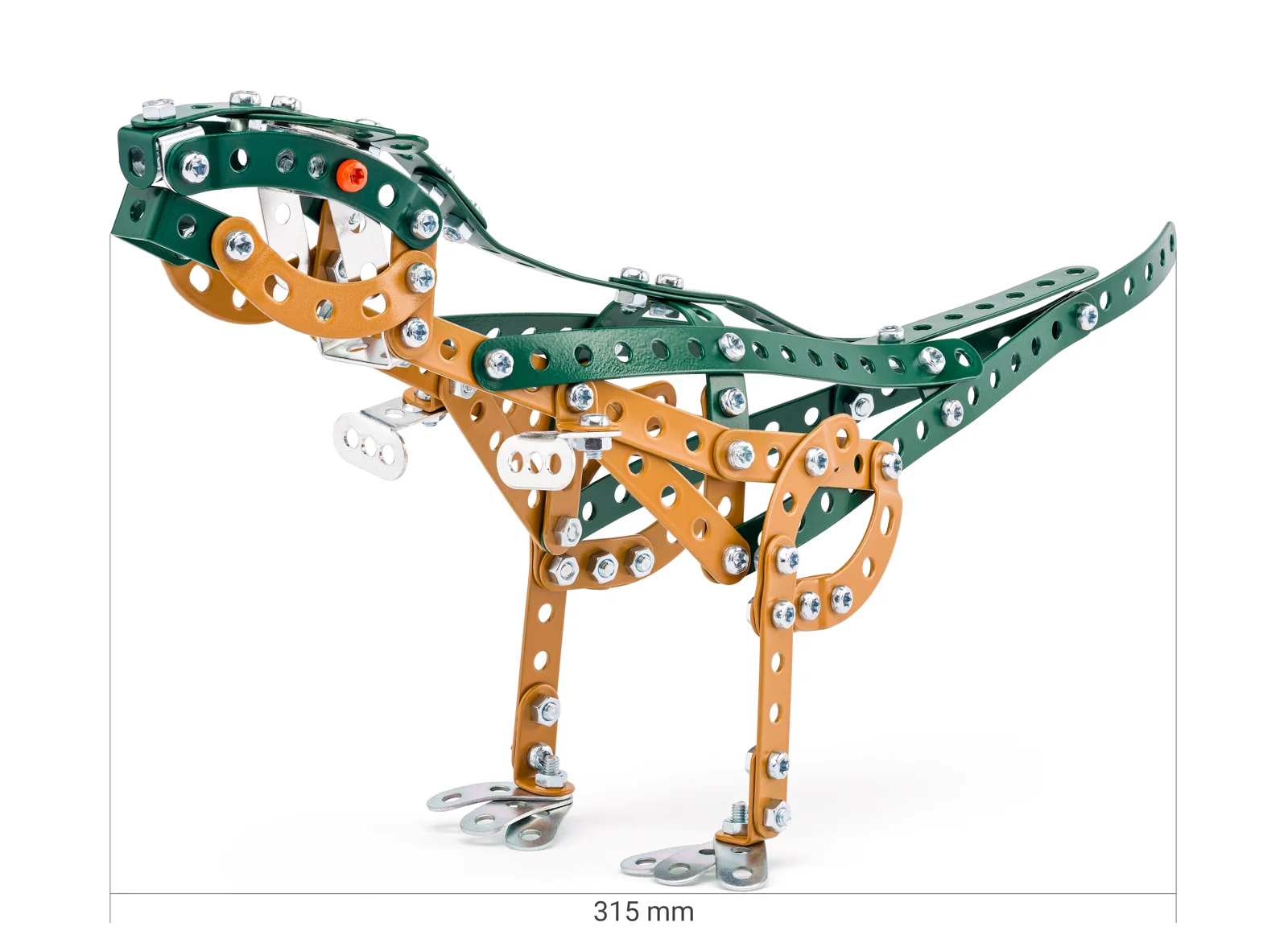 Joc de construcție cu piulițe și șuruburi metalice - Tyranosaurus Rex