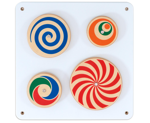 Vezi detalii pentru Jucărie de perete - Discuri colorate, 35 x 33 cm