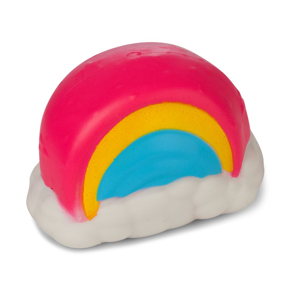 Jucărie senzorială din cauciuc - Unicorn în curcubeu