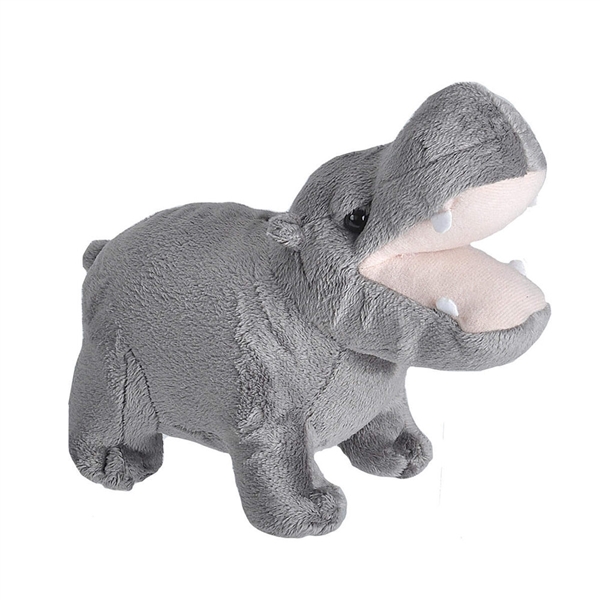 Jucărie din pluș cu sunet real- Hipopotam, 20 cm Animale poza 2022