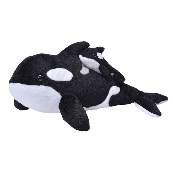 Jucărie din pluș – Delfin (Orca), 30 cm cu pui, 13 cm edituradiana.ro poza 2022