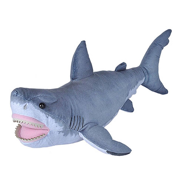 Jucărie din pluș – Marele rechin alb, 56 cm alb