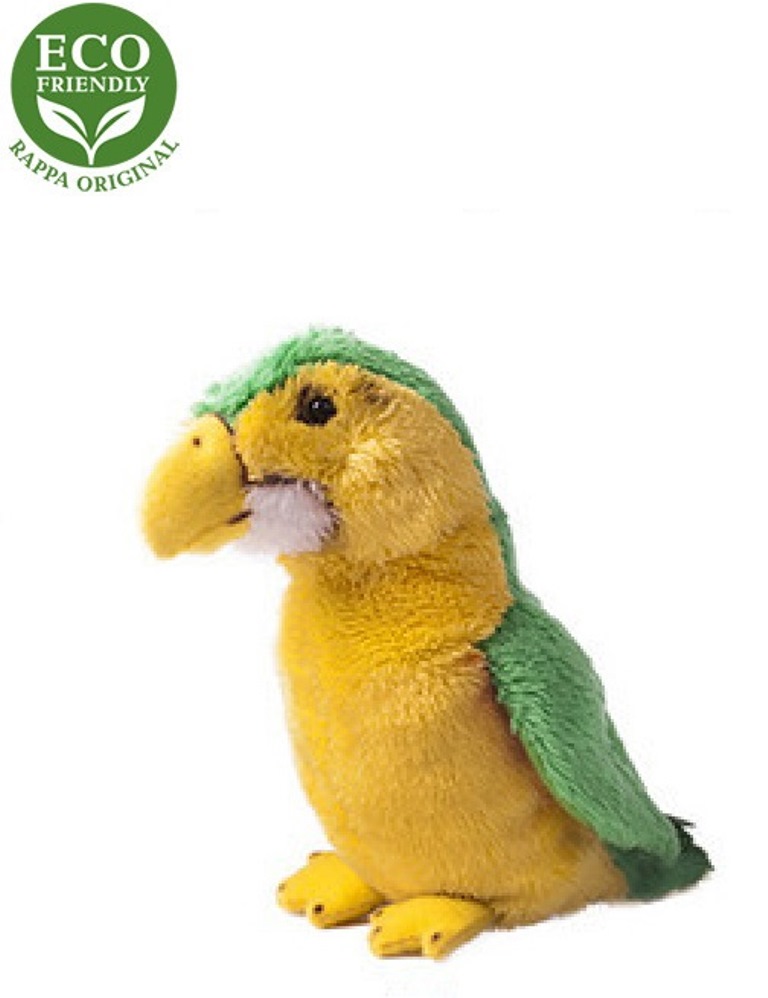 Jucărie din pluș - Papagal galben, 15 cm