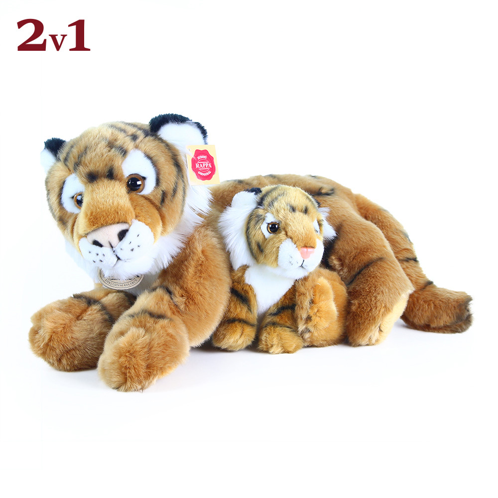 Jucărie din pluș – Tigru, 37 cm cu pui, 13 cm edituradiana.ro imagine 2022