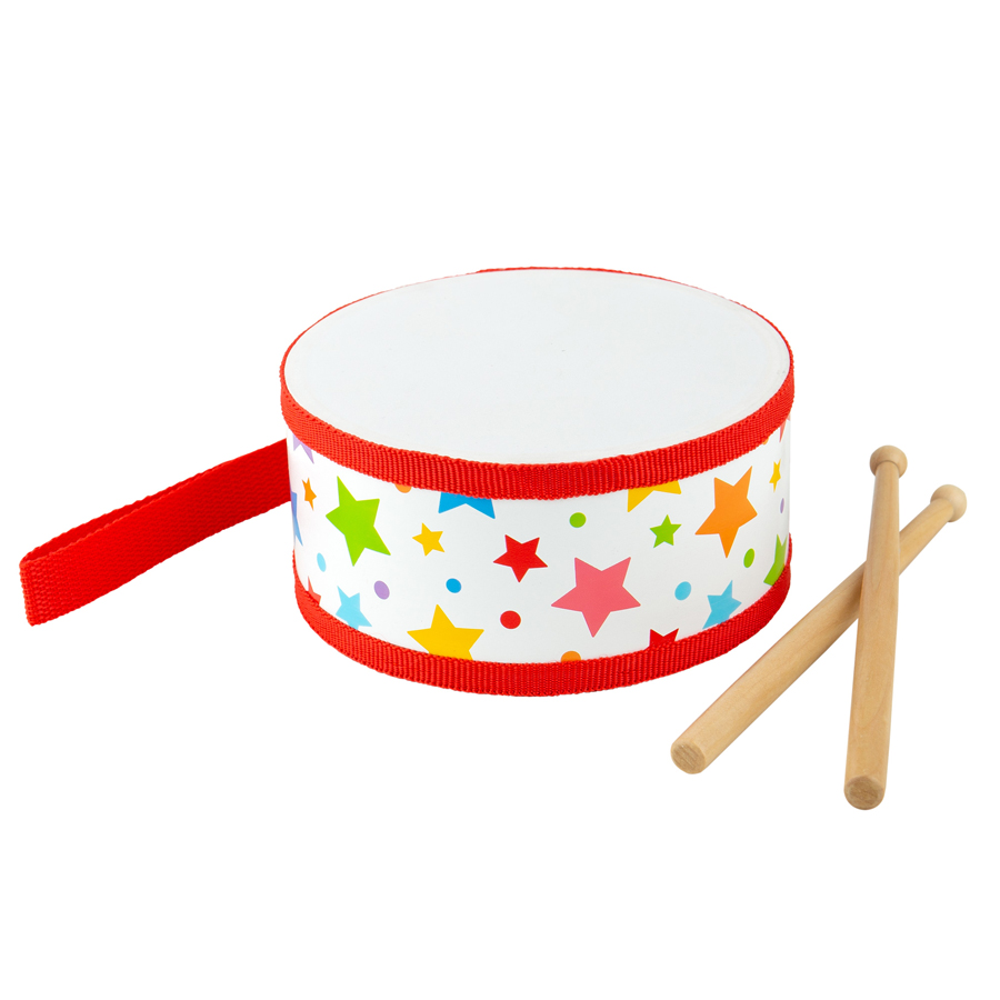Instrument muzical pentru copii - Toba, curea rezistenta, viu colorata  image