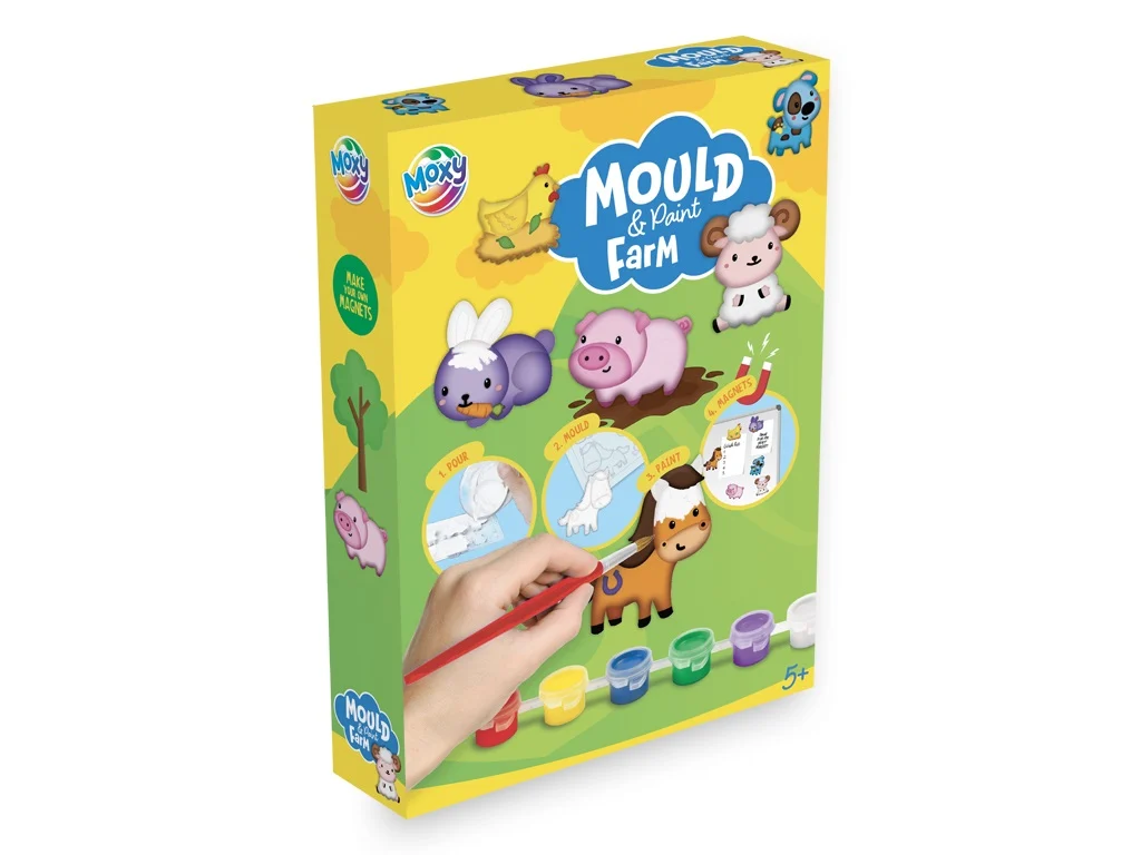 Kit creativ - Modelez și pictez animale de la fermă