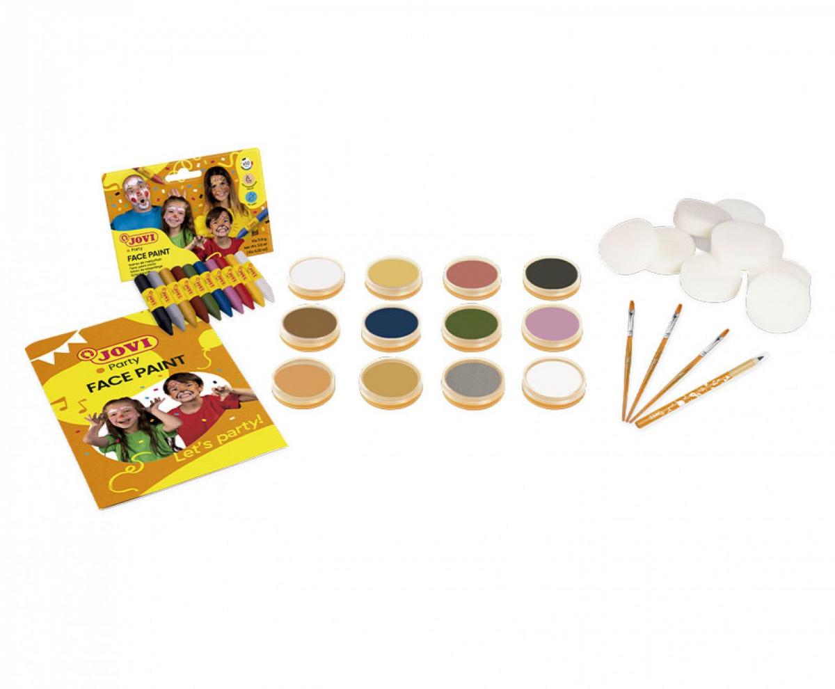 Kit pentru pictură pe față cu acuarele și accesorii