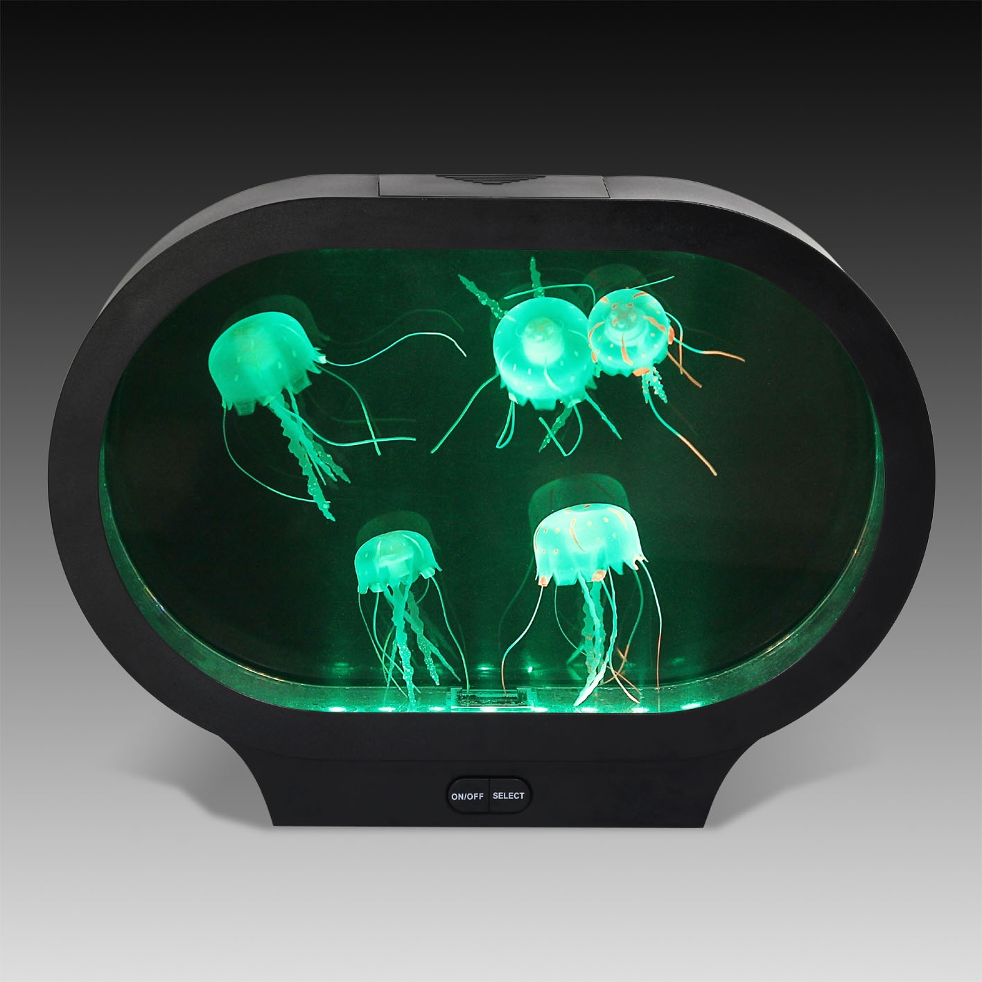 Lampă acvariu cu 5 meduze și iluminare LED (formă ovală) acvariu poza 2022