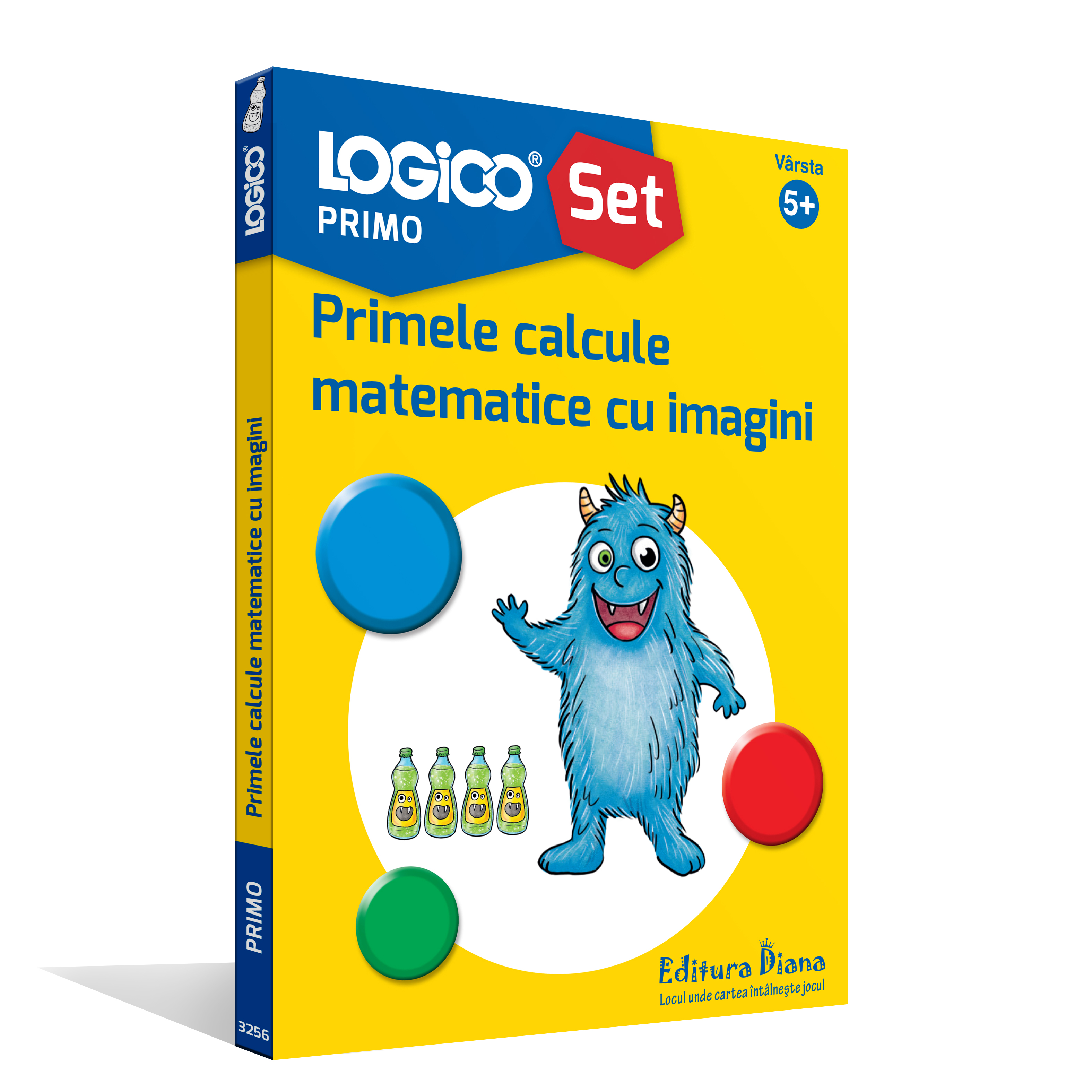 LOGICO PRIMO – SET CU RAMĂ – Primele calcule matematice cu imagini (5+) #5):