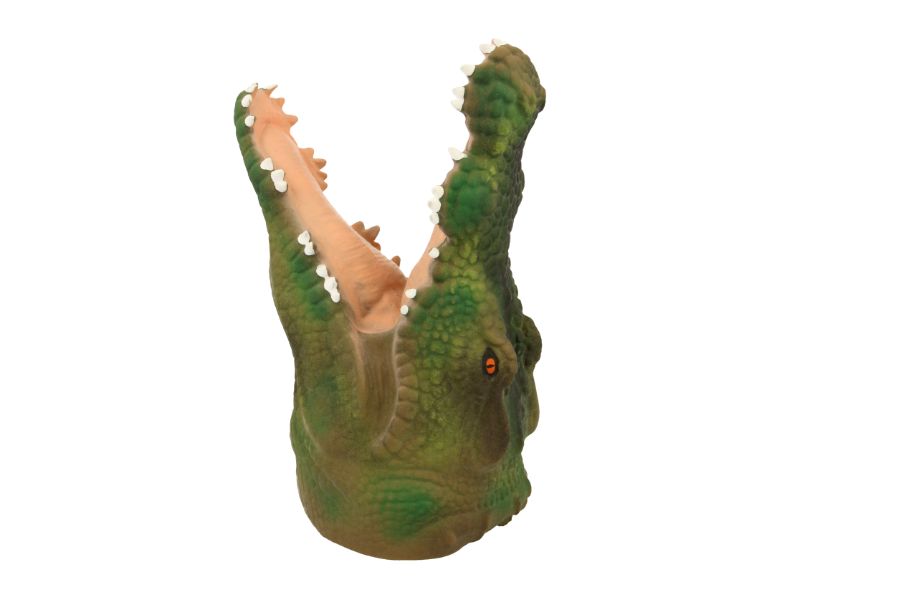 Marionetă de mână din cauciuc moale - Crocodil 