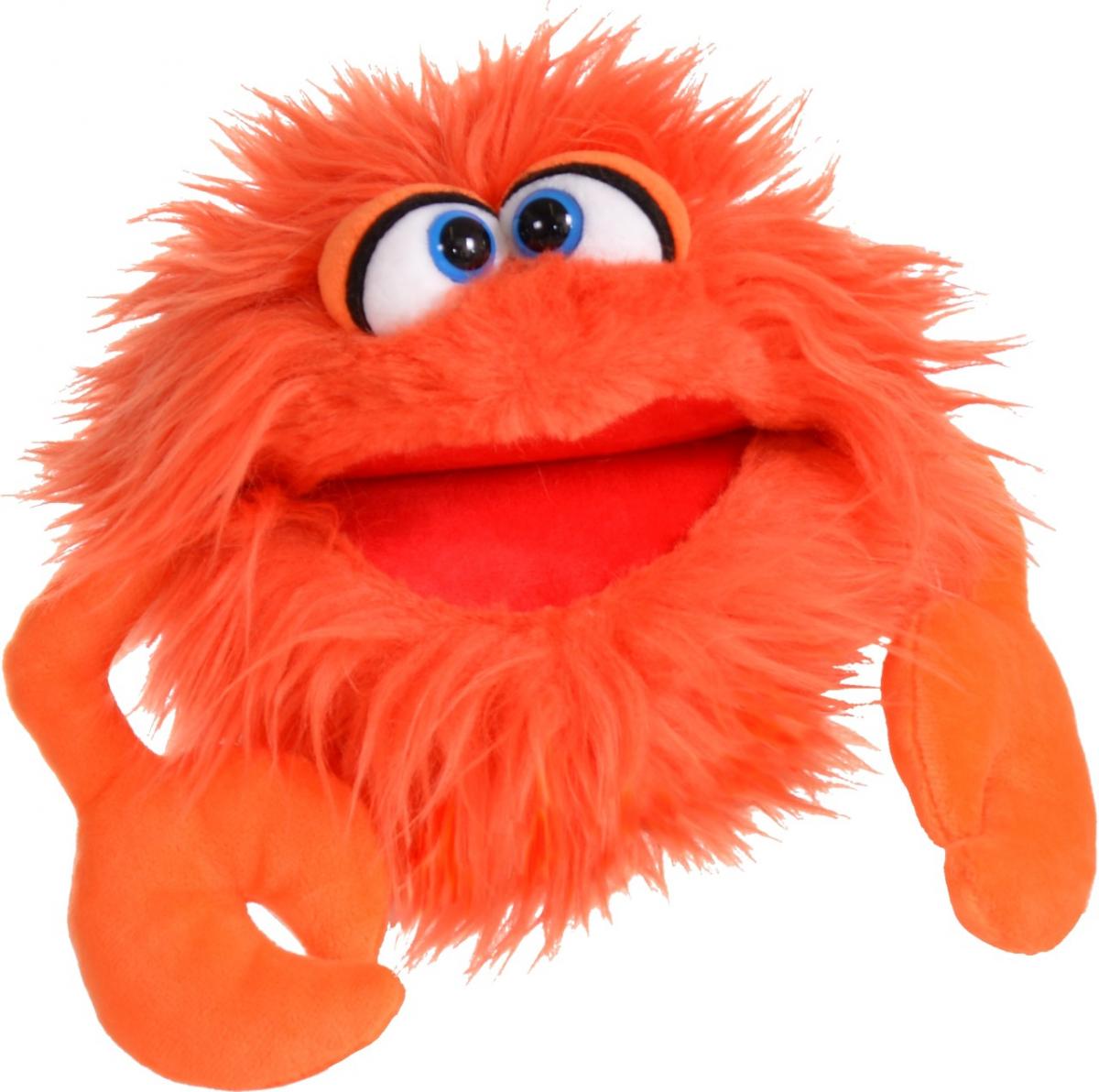 Marionetă de mână - Ghemotoc zâmbăreț portocaliu (20 cm)