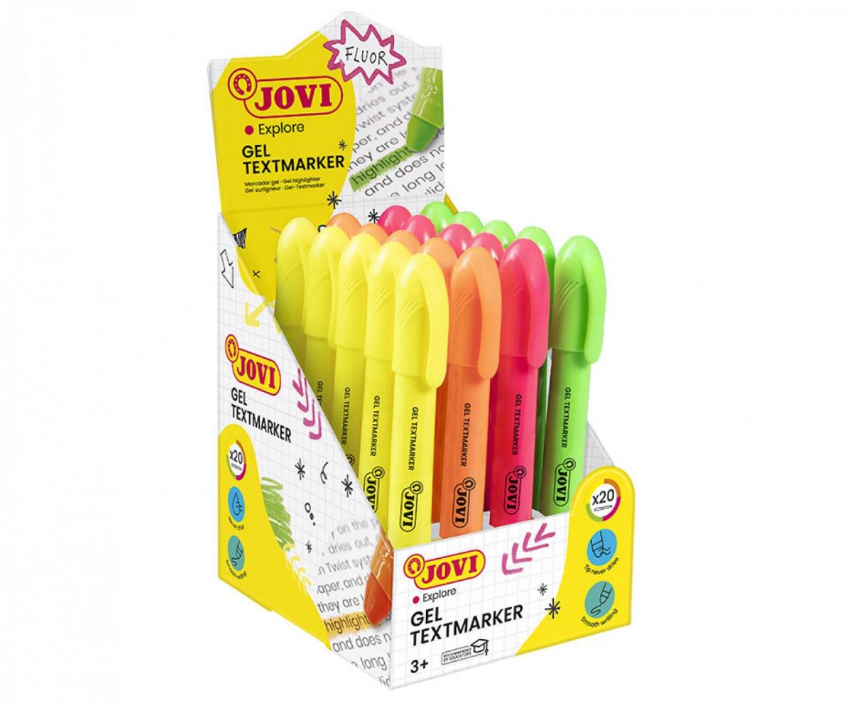 Marker evidențiator cu gel fosforescent
