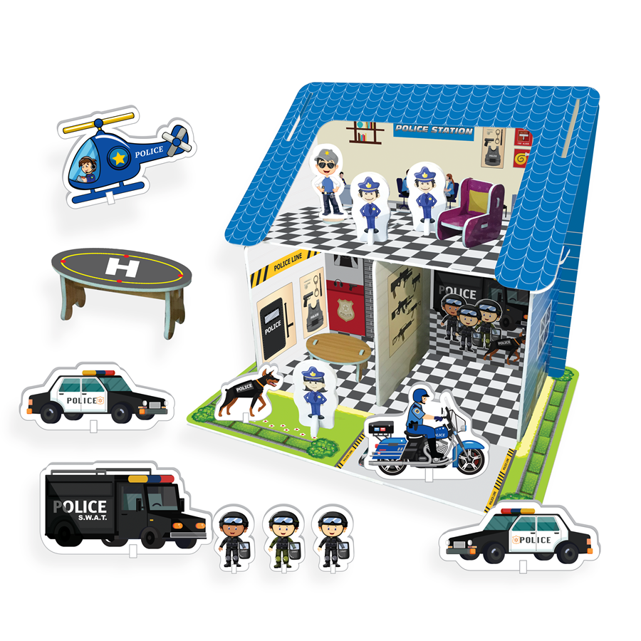 Mega puzzle 3D – Secție de poliție edituradiana.ro
