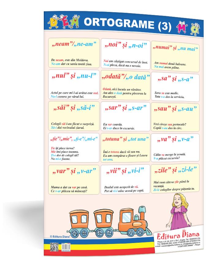 Ortograme (3) – planșă 50×70 – Proiecte Tematice edituradiana.ro