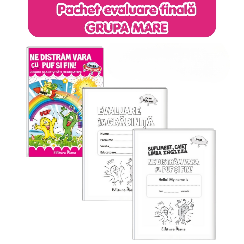Pachet evaluare finală în grădiniță, 6 ani+ 