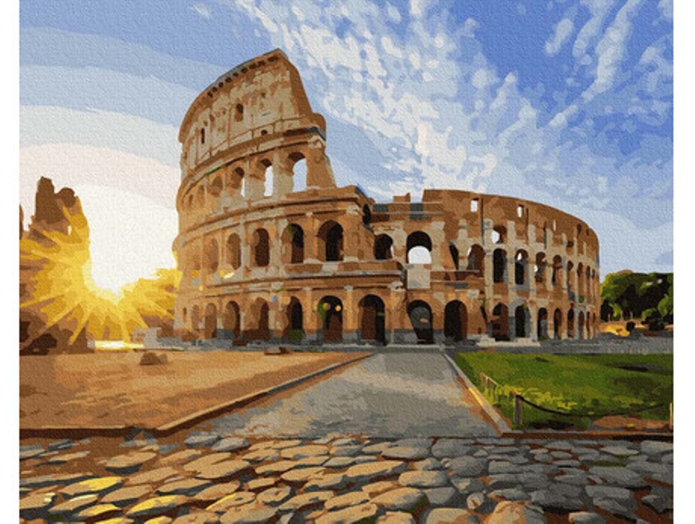 Pictură pe numere - Colosseum, 50 x 65 cm