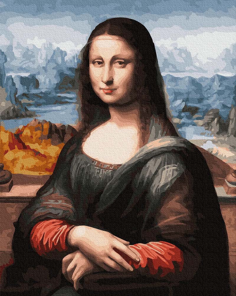 Pictură pe numere – Mona Lisa (Leonardo da Vinci), 40 x 50 cm edituradiana.ro poza 2022