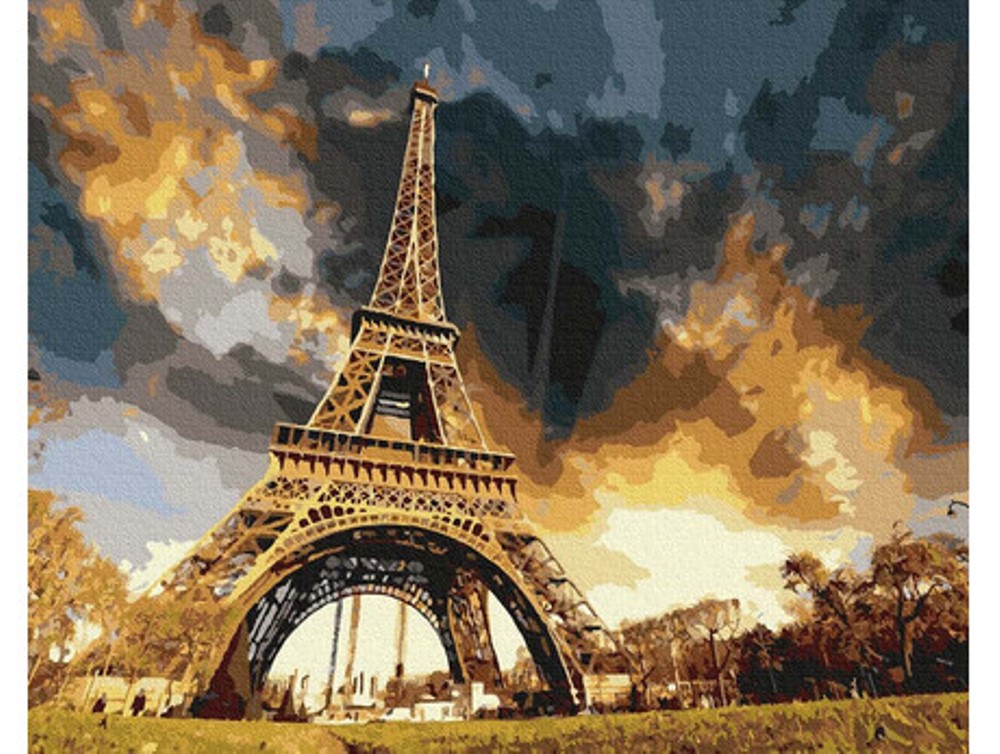 Pictură pe numere – Sub cerul Parisului, 40 x 50 cm edituradiana.ro poza 2022