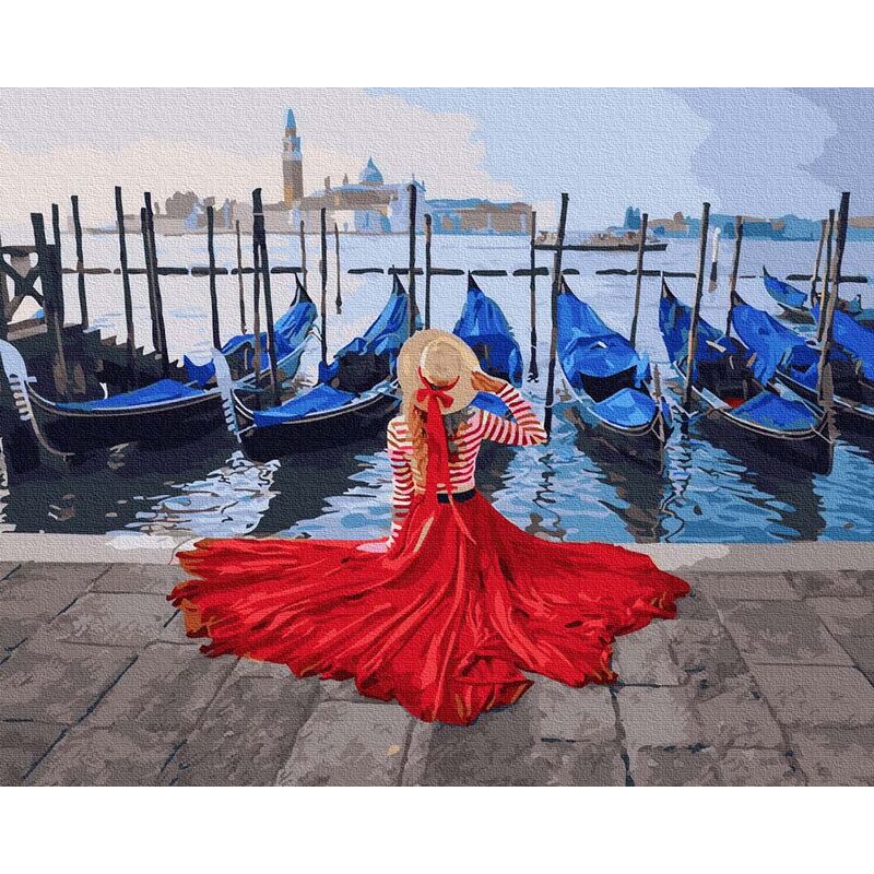 Pictură pe numere – Te aștept în Veneția, 50 x 65 cm edituradiana.ro imagine 2022