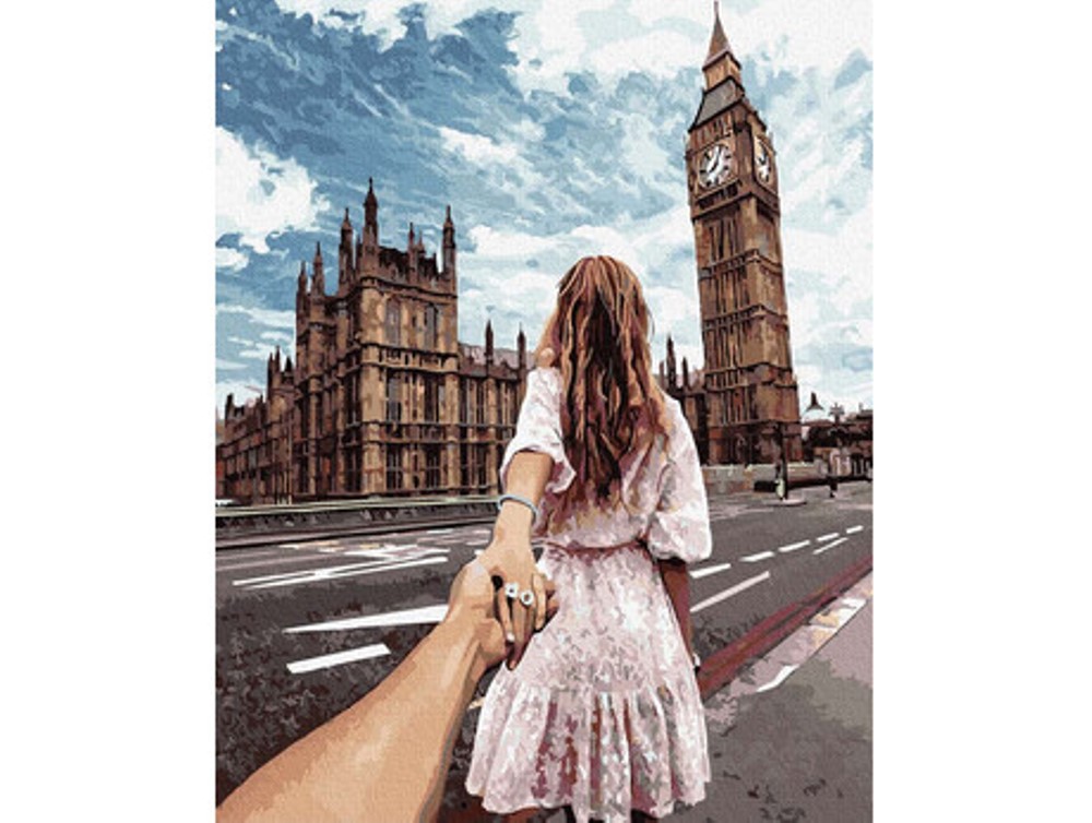Pictură pe numere – Urmează-mă în Londra, 40 x 50 cm edituradiana.ro imagine 2022
