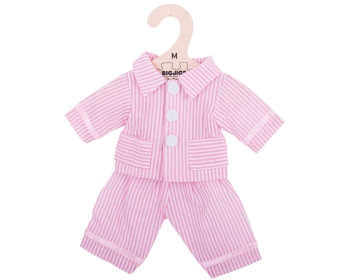 Pijamale roz pentru păpuși, 28 cm