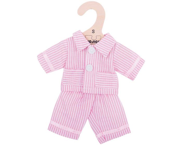 Vezi detalii pentru Pijamale roz pentru păpuși, 34 cm