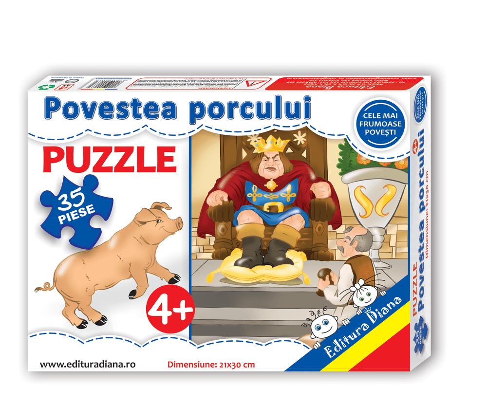 Povestea porcului – Puzzle 35 piese edituradiana.ro
