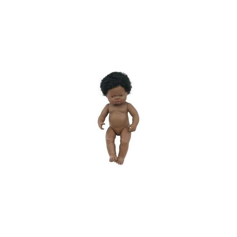 Păpușă bebeluș african – fată 38 cm edituradiana.ro