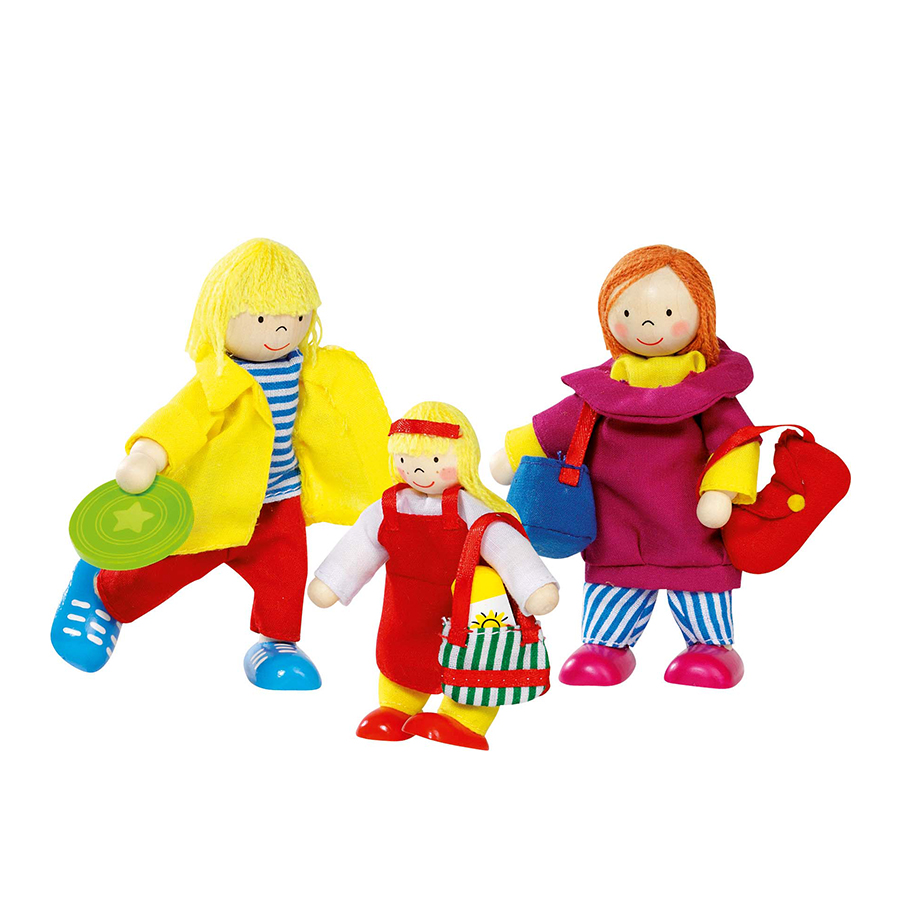 Păpuși flexibile - familia în vacanță