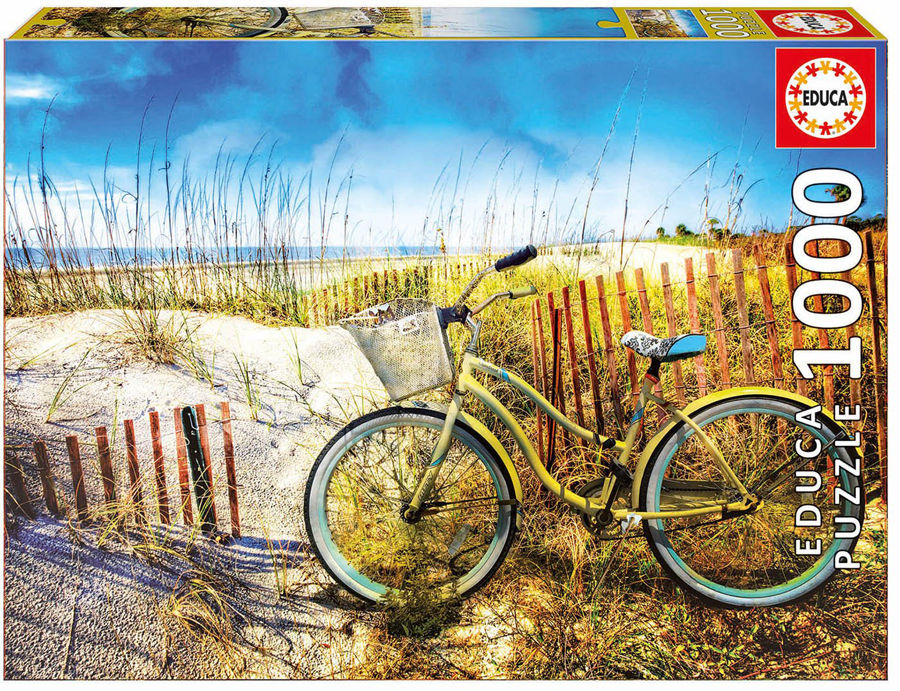 Puzzle - bicicletă pe dune de nisip, 1000 de piese