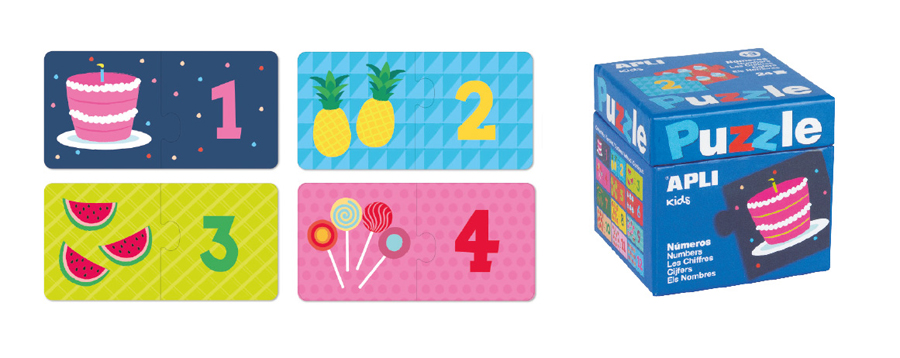Puzzle cu 24 de piese - numere