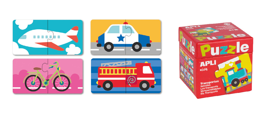 Puzzle cu 24 de piese - vehicule