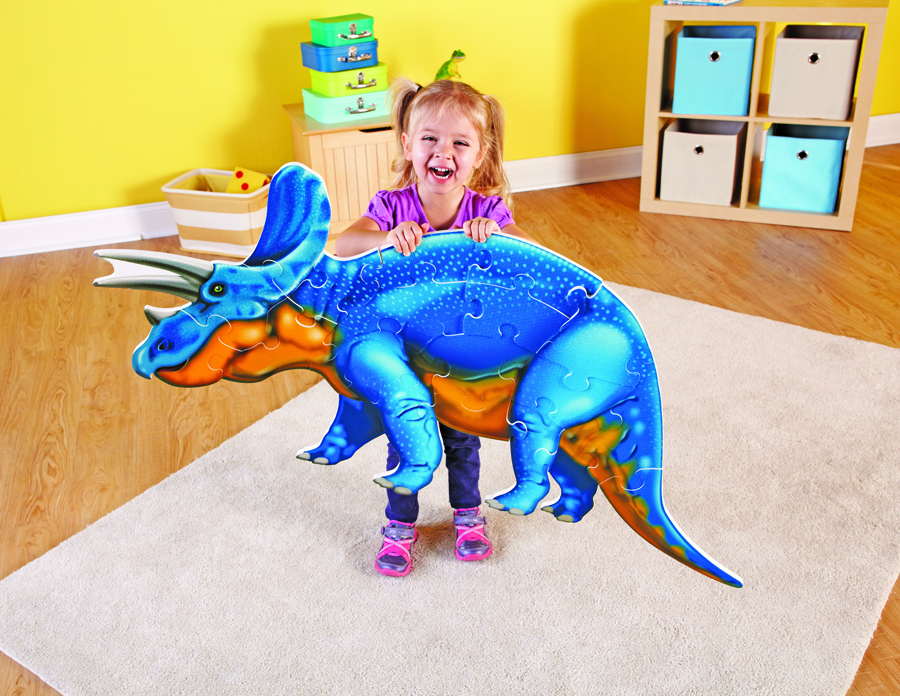 Puzzle de podea - Dinozaur Triceratops