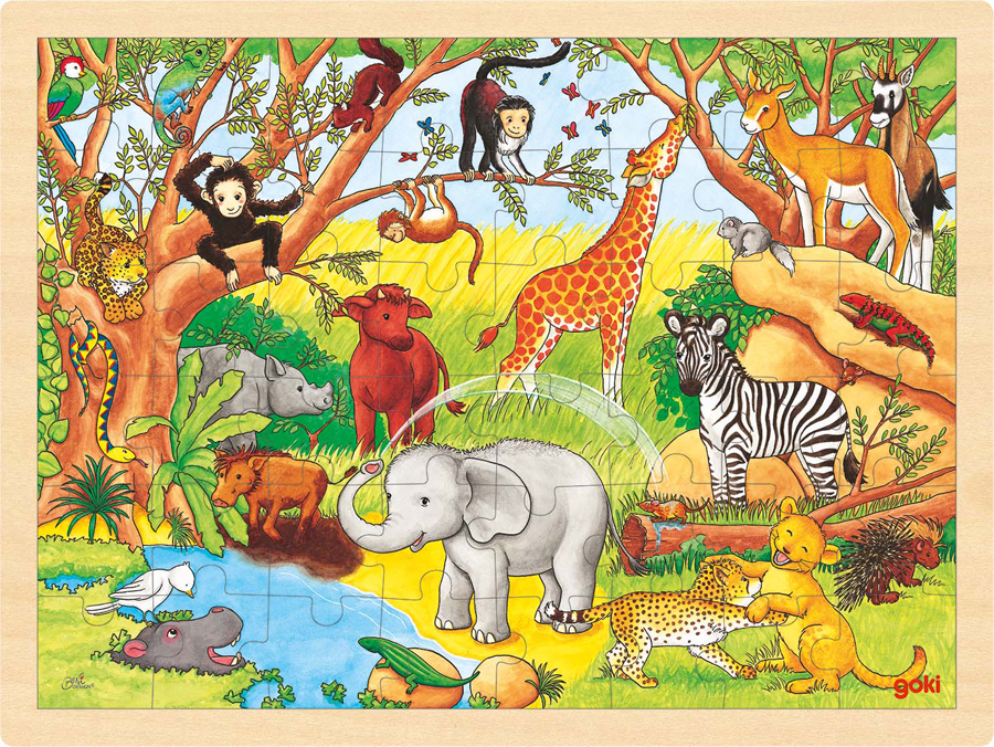 Puzzle din lemn – Africa