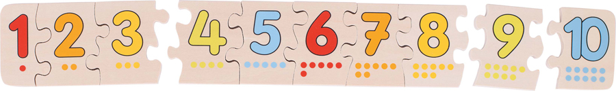 Puzzle din lemn – numere