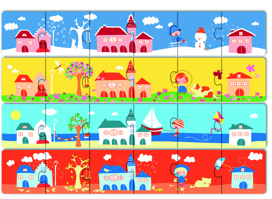 Puzzle educativ - anotimpuri