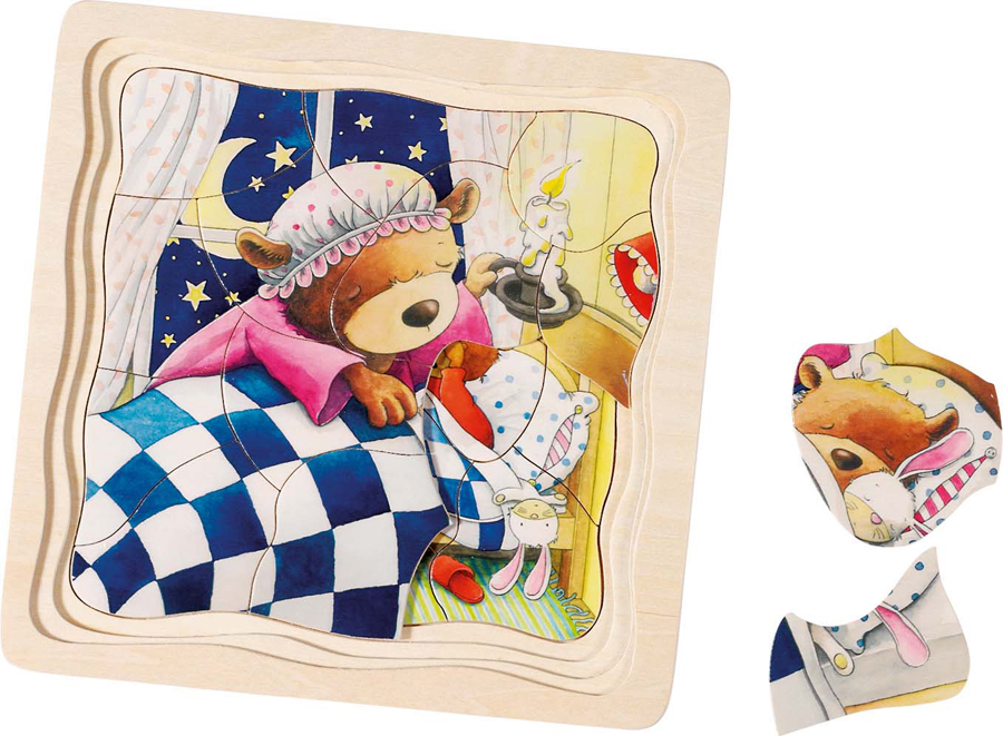 Puzzle în straturi – ursuleț