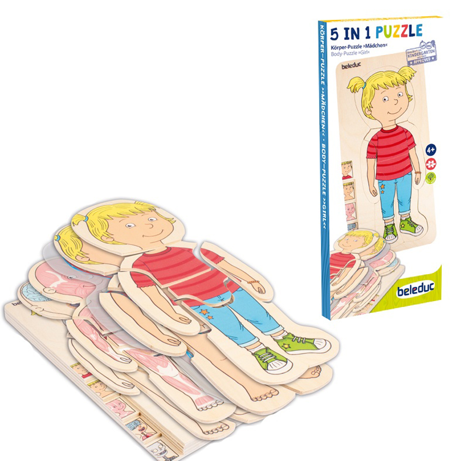 Puzzle stratificat corpul tău - fetiță beleduc