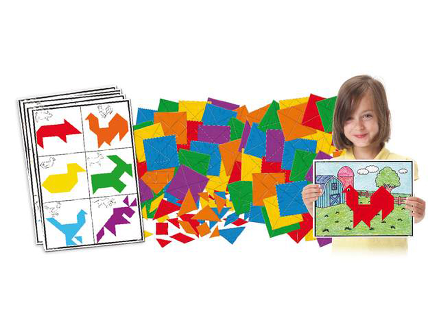 Puzzle tangram mozaic